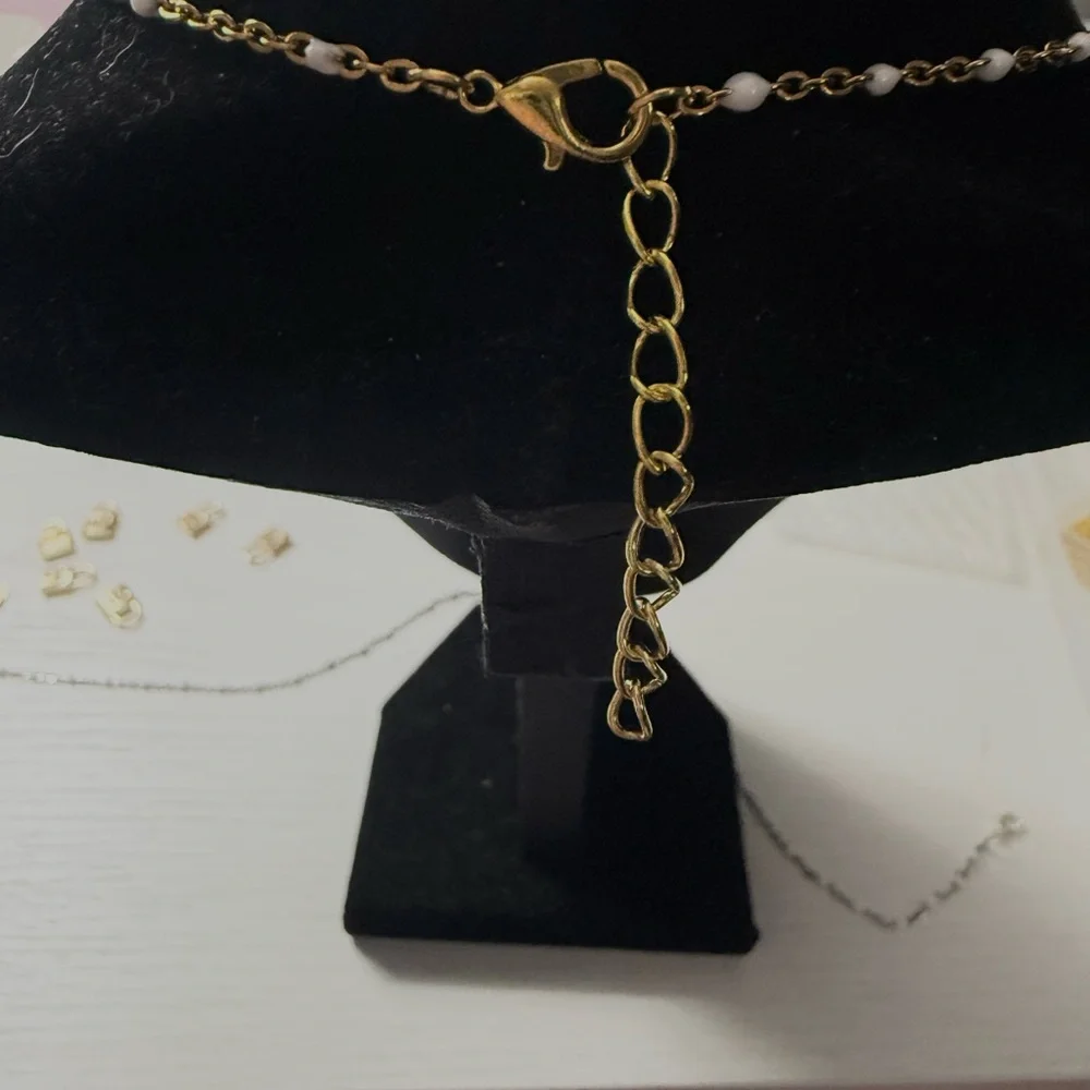 Hand Made 18k Gold Plated Heart Charm Necklace - Picture 3 of 4